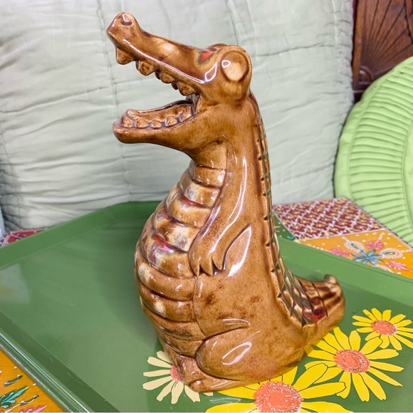 70s Dripglaze Crocodile Bank - Picture 6 of 10